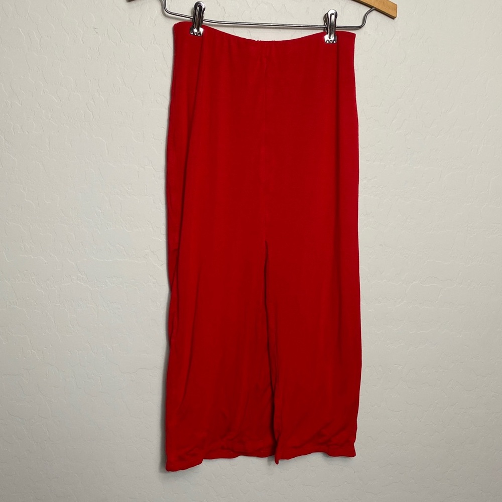 Wilfred Free Red Size XS Fitted Skirt Front Slit